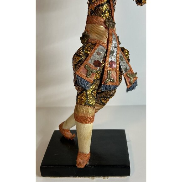VTG Handmade Dancer Figurine Doll Statue 1960s Bangkok Thailand Oriental MCM Fun - Picture 7 of 16
